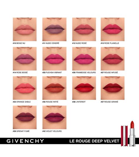 givenchy cuir veritable le rouge|Givenchy le rouge deep velvet.